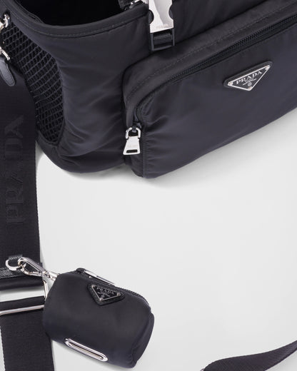 Re-Nylon and Saffiano leather pet bag