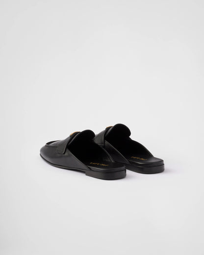 Leather slippers