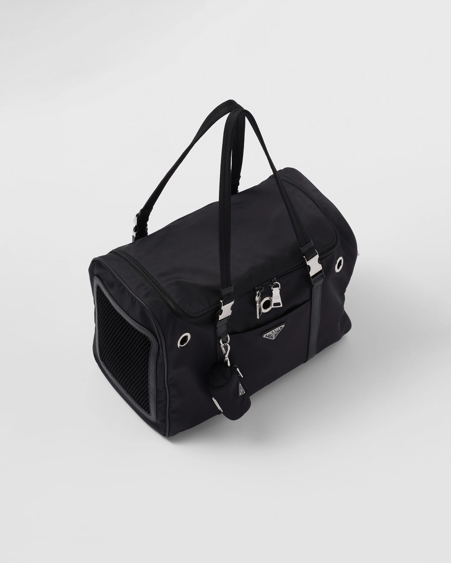 Re-Nylon and Saffiano leather pet bag