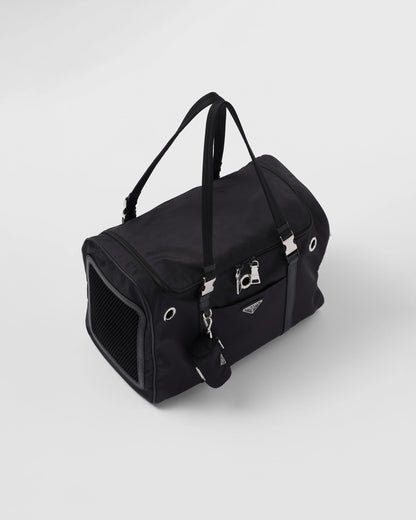 Re-Nylon and Saffiano leather pet bag