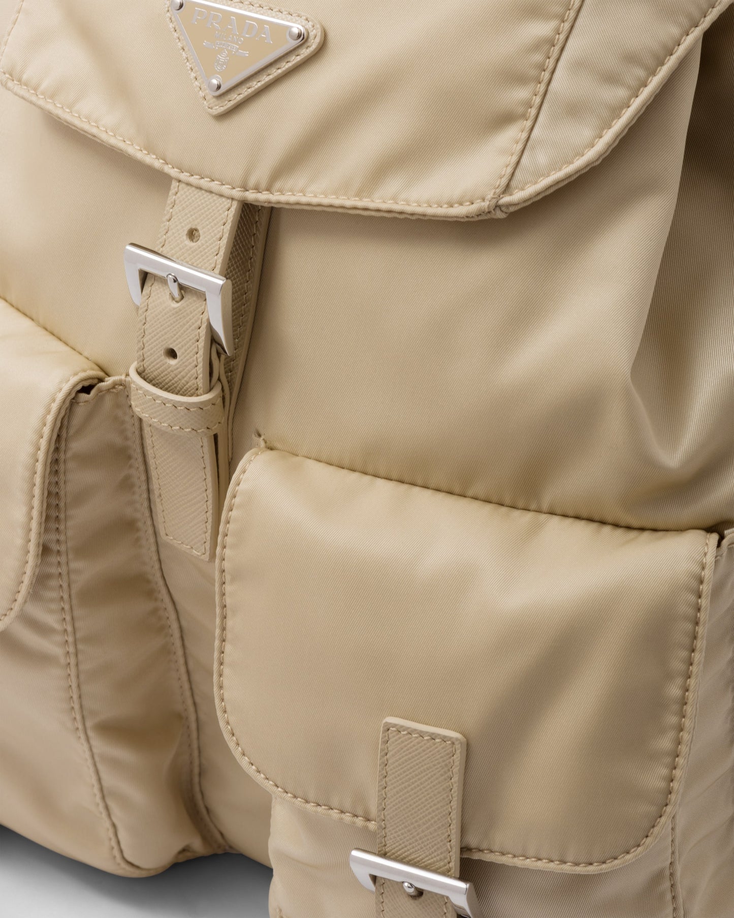 Medium Re-Nylon backpack with pouch