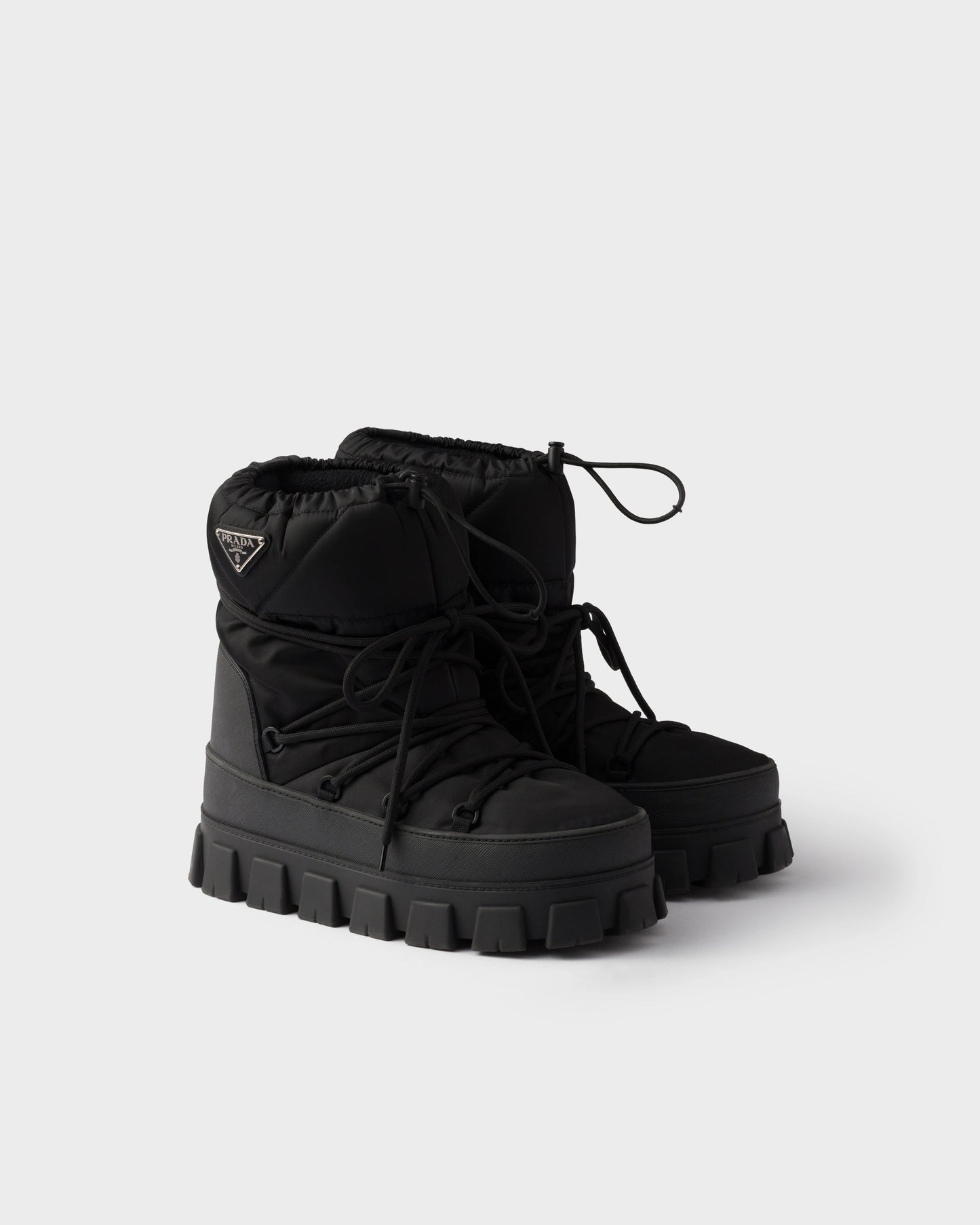 Re-Nylon gabardine après ski booties