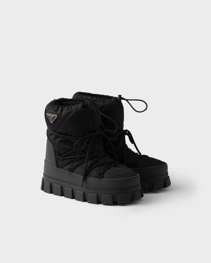 Re-Nylon gabardine après ski booties