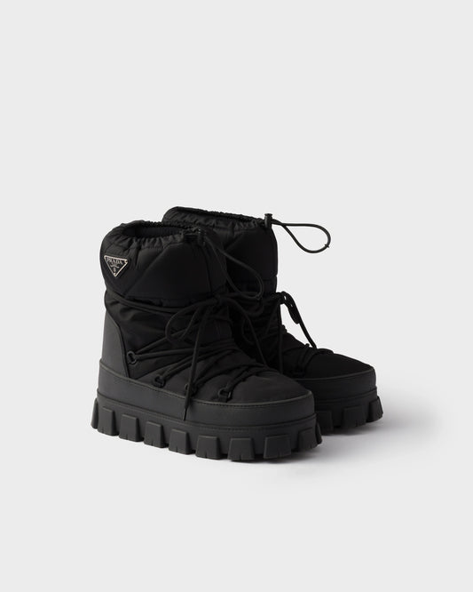 Re-Nylon gabardine après ski booties