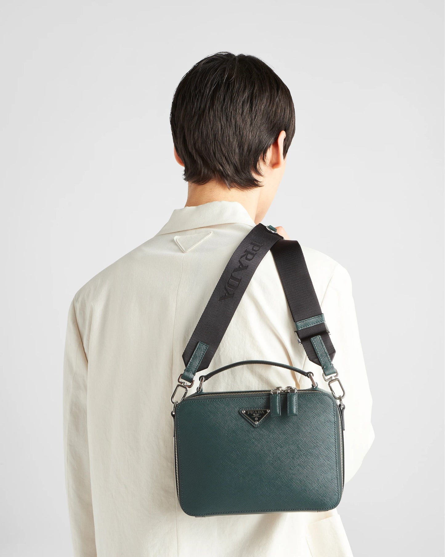 Prada Brique medium Saffiano leather bag