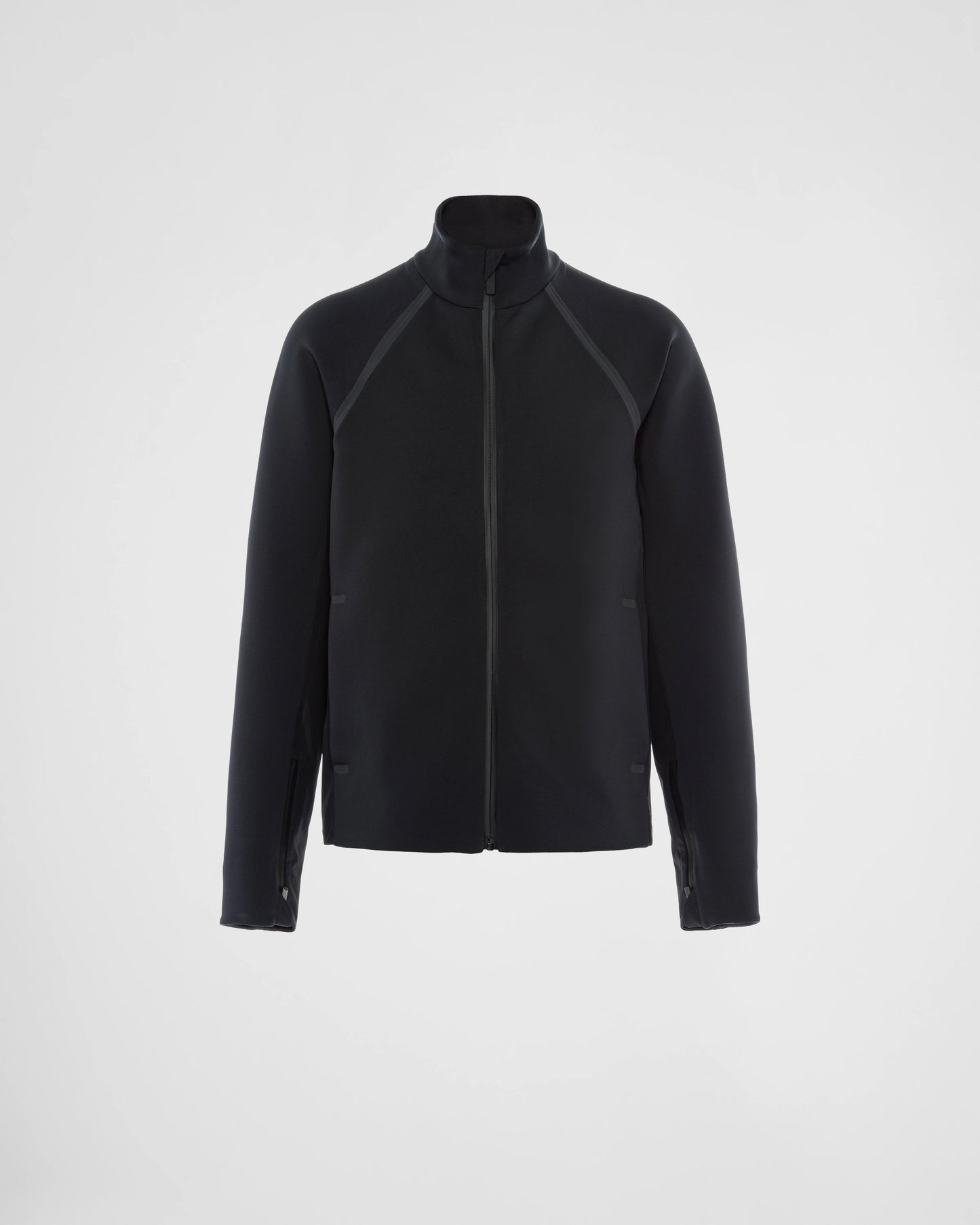 Recycled double jersey zip-up jacket