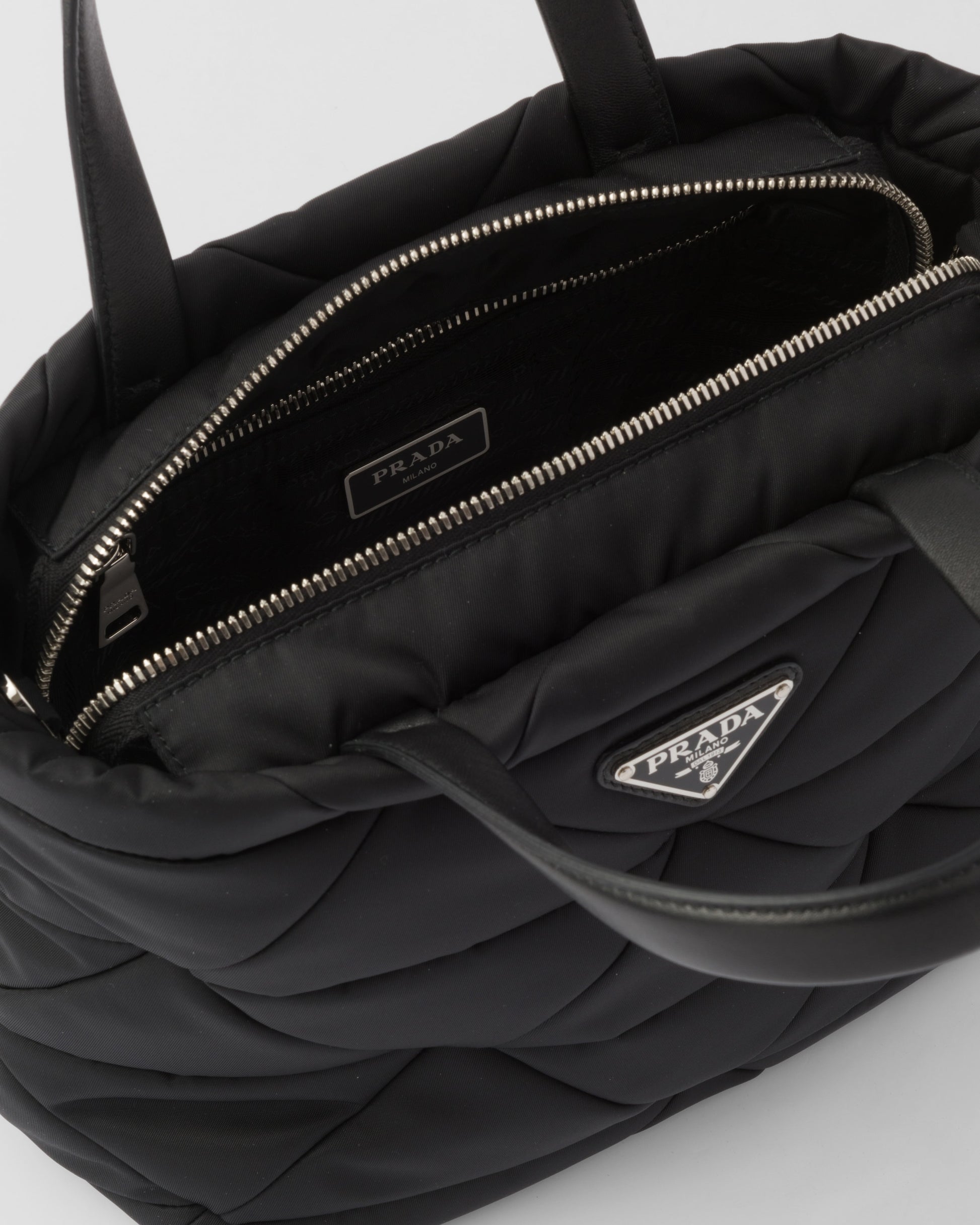 Padded Re-Nylon tote bag