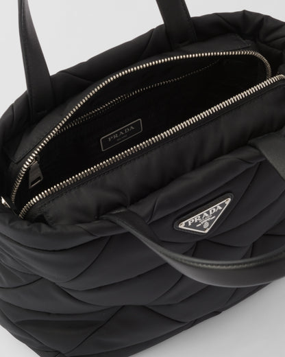 Padded Re-Nylon tote bag