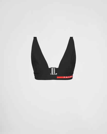 Stretch jersey swimsuit top