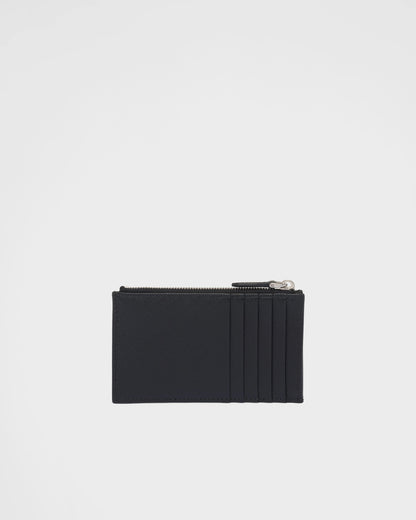 Saffiano leather card holder