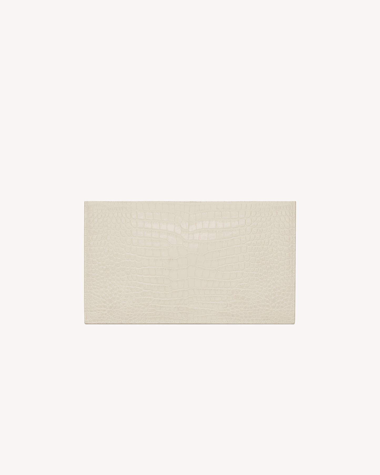UPTOWN POUCH IN CROCODILE-EMBOSSED SHINY LEATHER