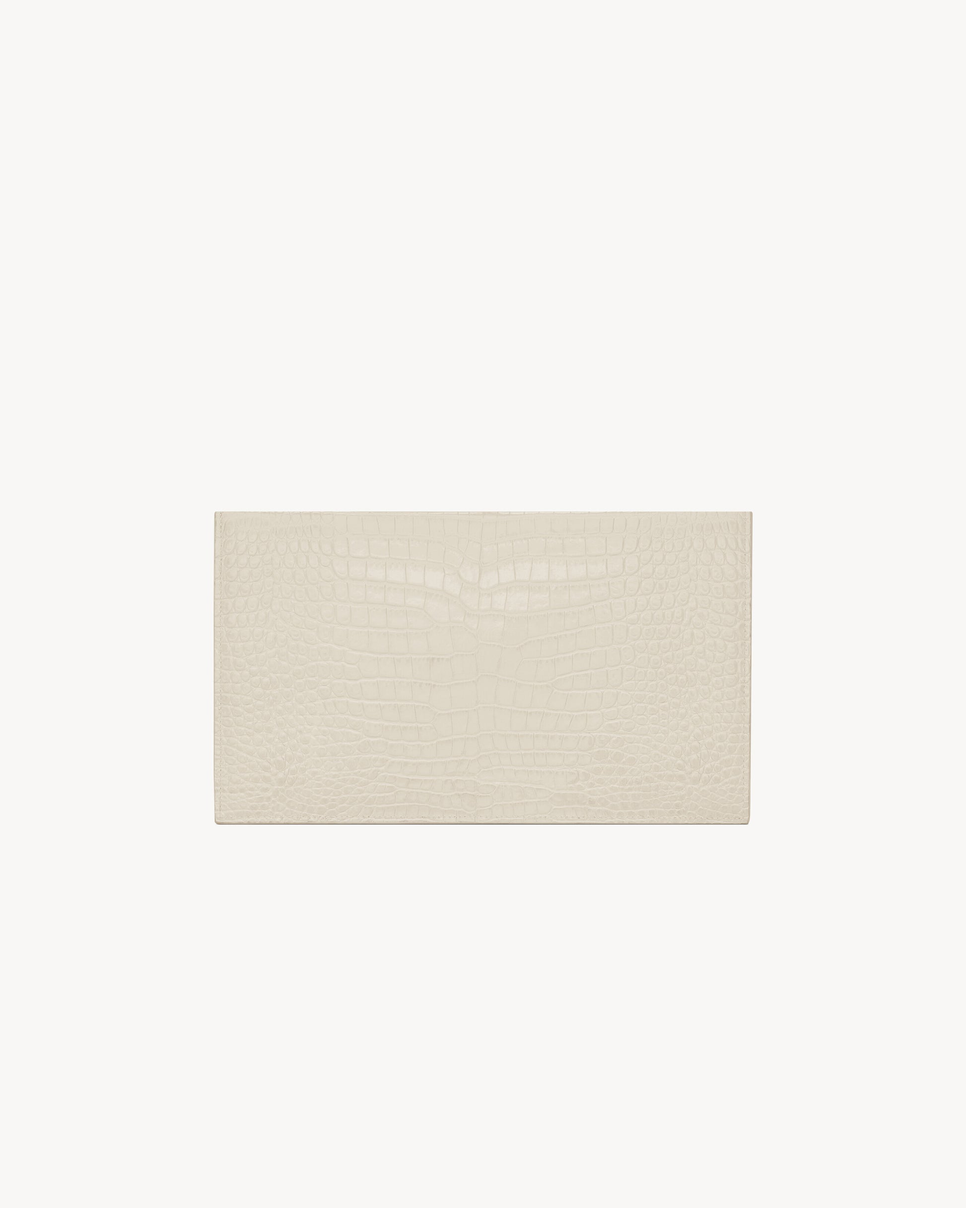 UPTOWN POUCH IN CROCODILE-EMBOSSED SHINY LEATHER