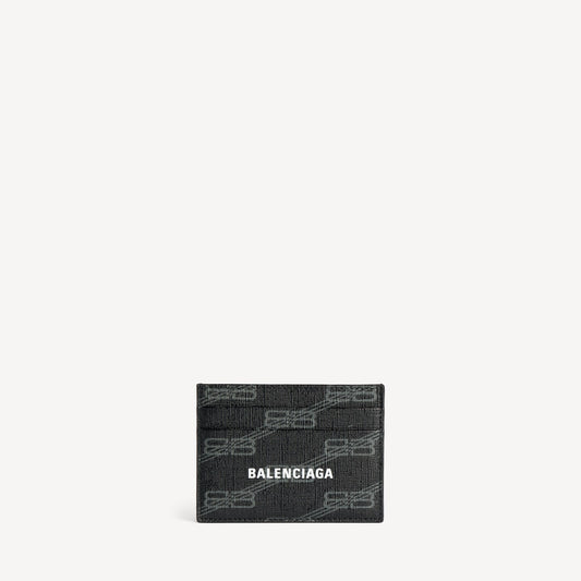 Signature card holder bb monogram coated canvas