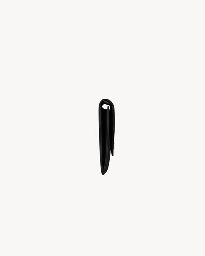 CASSANDRE MATELASSÉ FLAP POUCH IN GRAIN DE POUDRE LEATHER