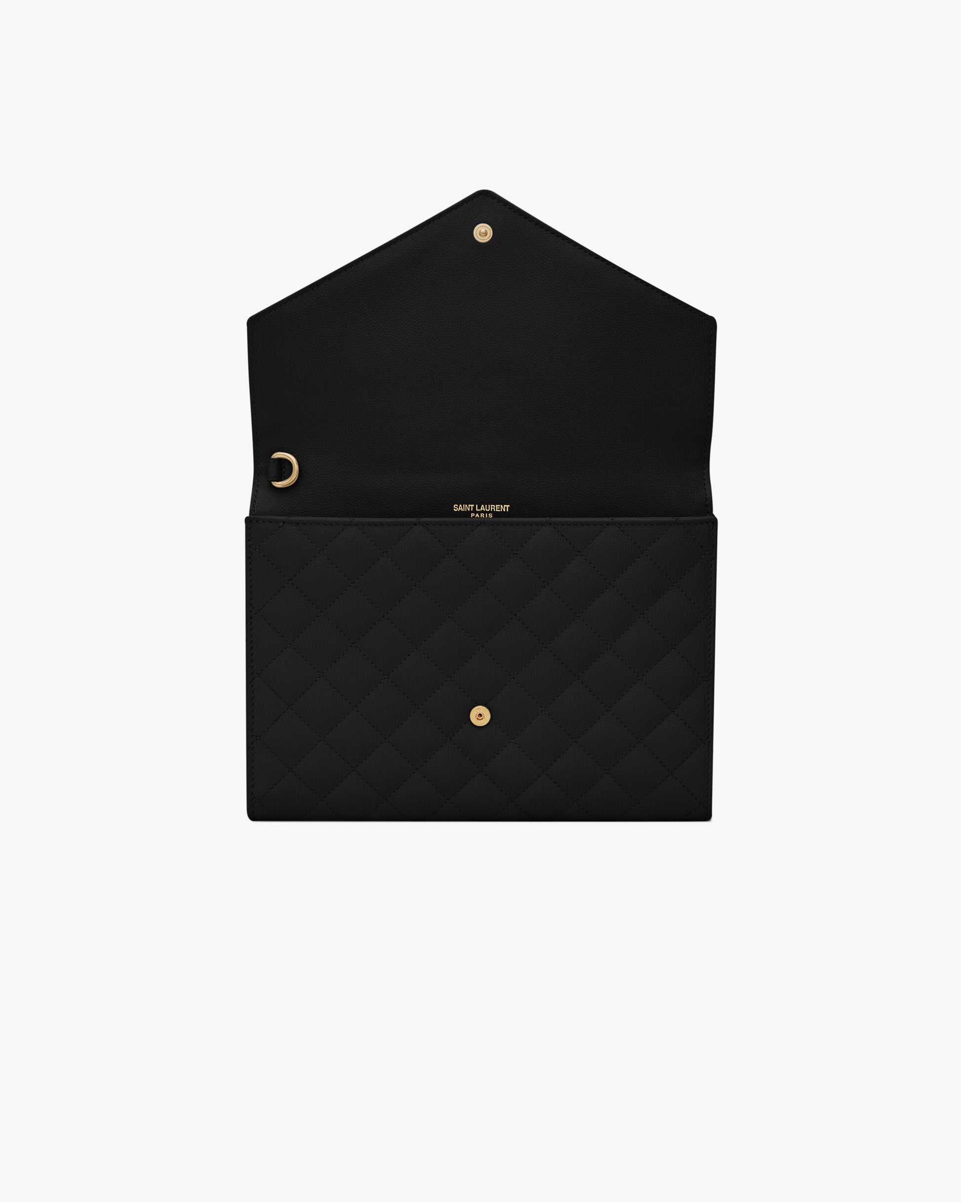 ENVELOPE FLAP pouch in MIX MATELASSÉ GRAIN DE POUDRE LEATHER