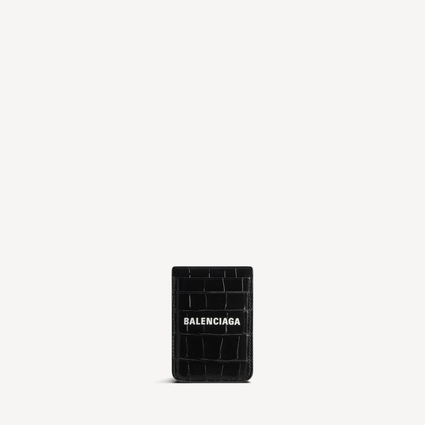 Cash magnet card holder crocodile embossed