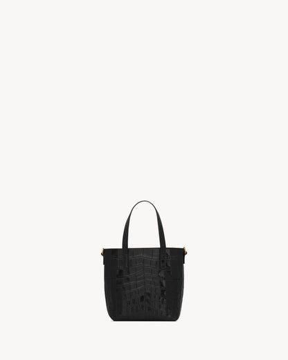 Mini toy shopping Saint Laurent   IN CROCODILE-EMBOSSED LEATHER