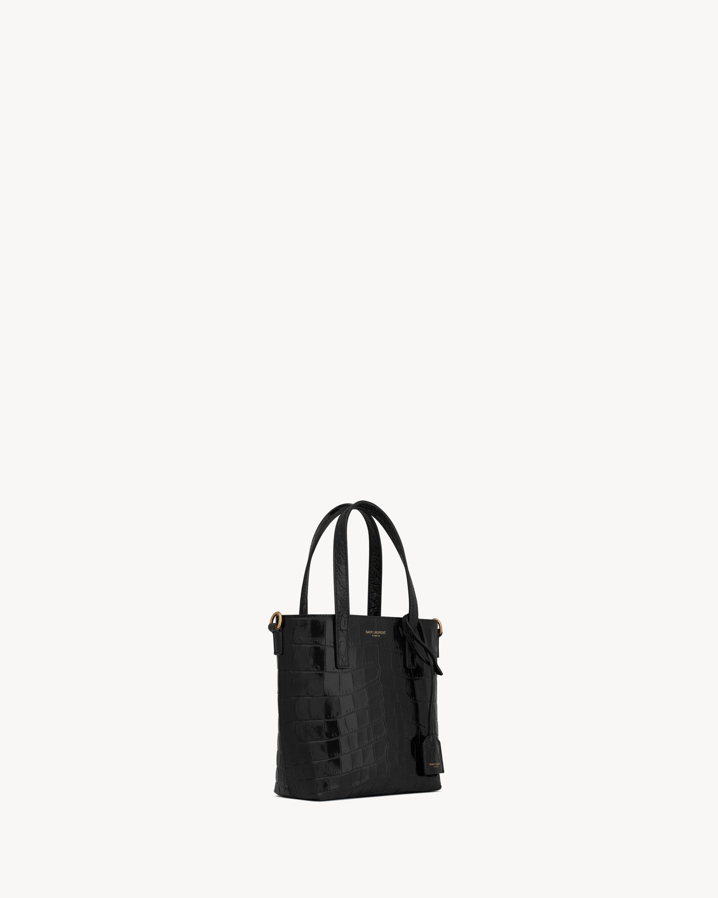 Mini toy shopping Saint Laurent   IN CROCODILE-EMBOSSED LEATHER