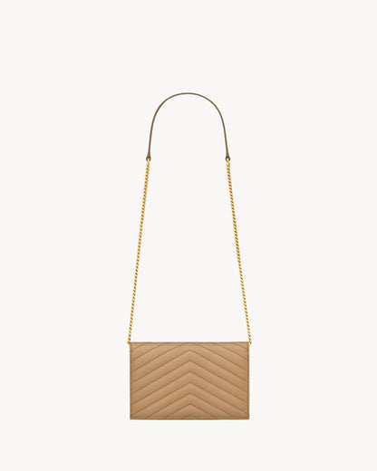 CASSANDRE ENVELOPE CHAIN WALLET IN LAMBSKIN