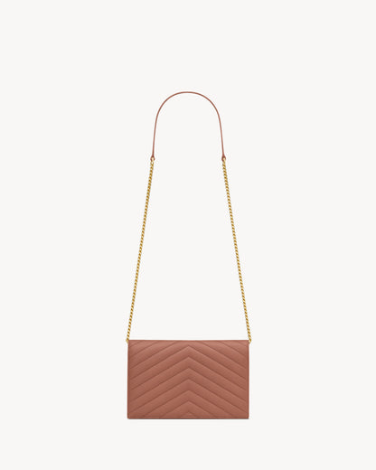 CASSANDRE envelope chain wallet in lambskin