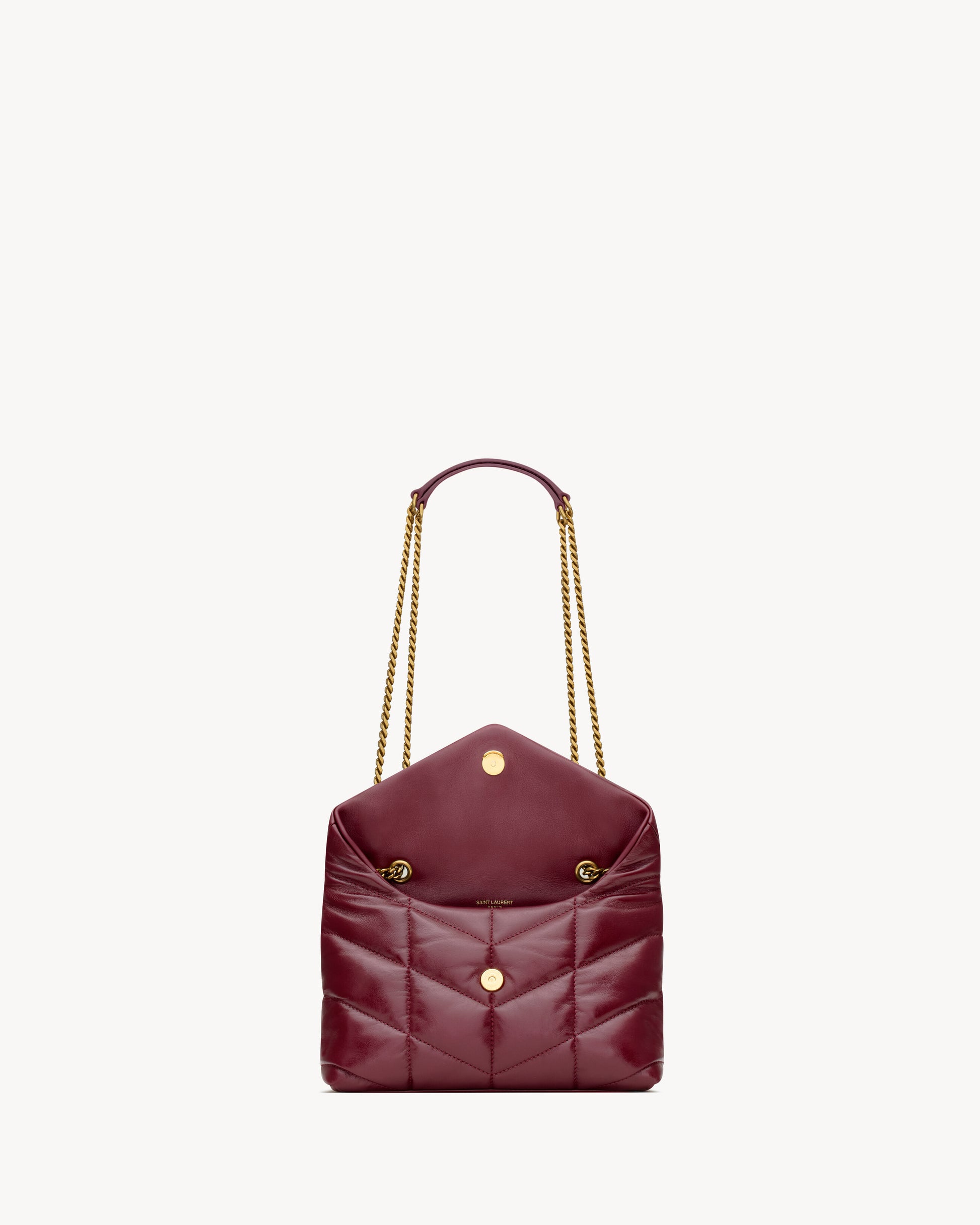Toy Puffer in shiny leather