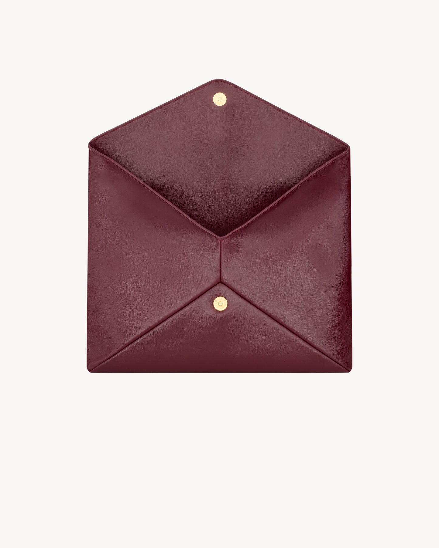 CASSANDRE large envelope pouch in shiny leather