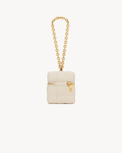 CASSANDRE MATELASSÉ CARRÉ mini cube in lambskin