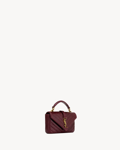 COLLEGE mini in shiny leather