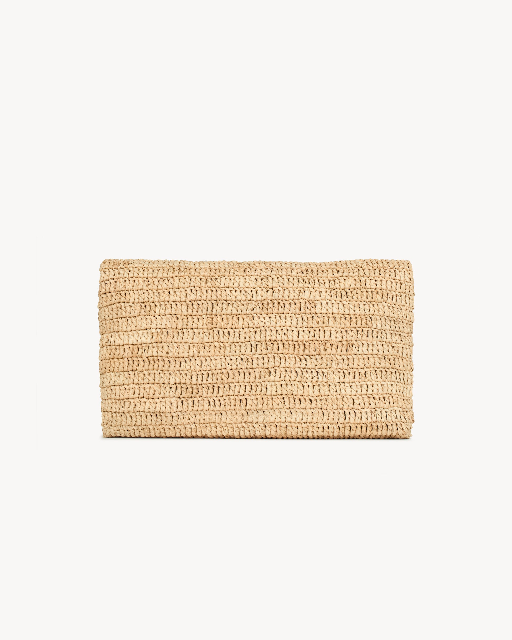CASSANDRE large envelope pouch in raffia