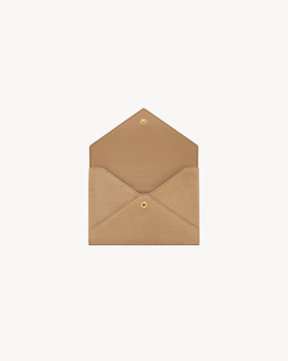 LETTER passport case in leather