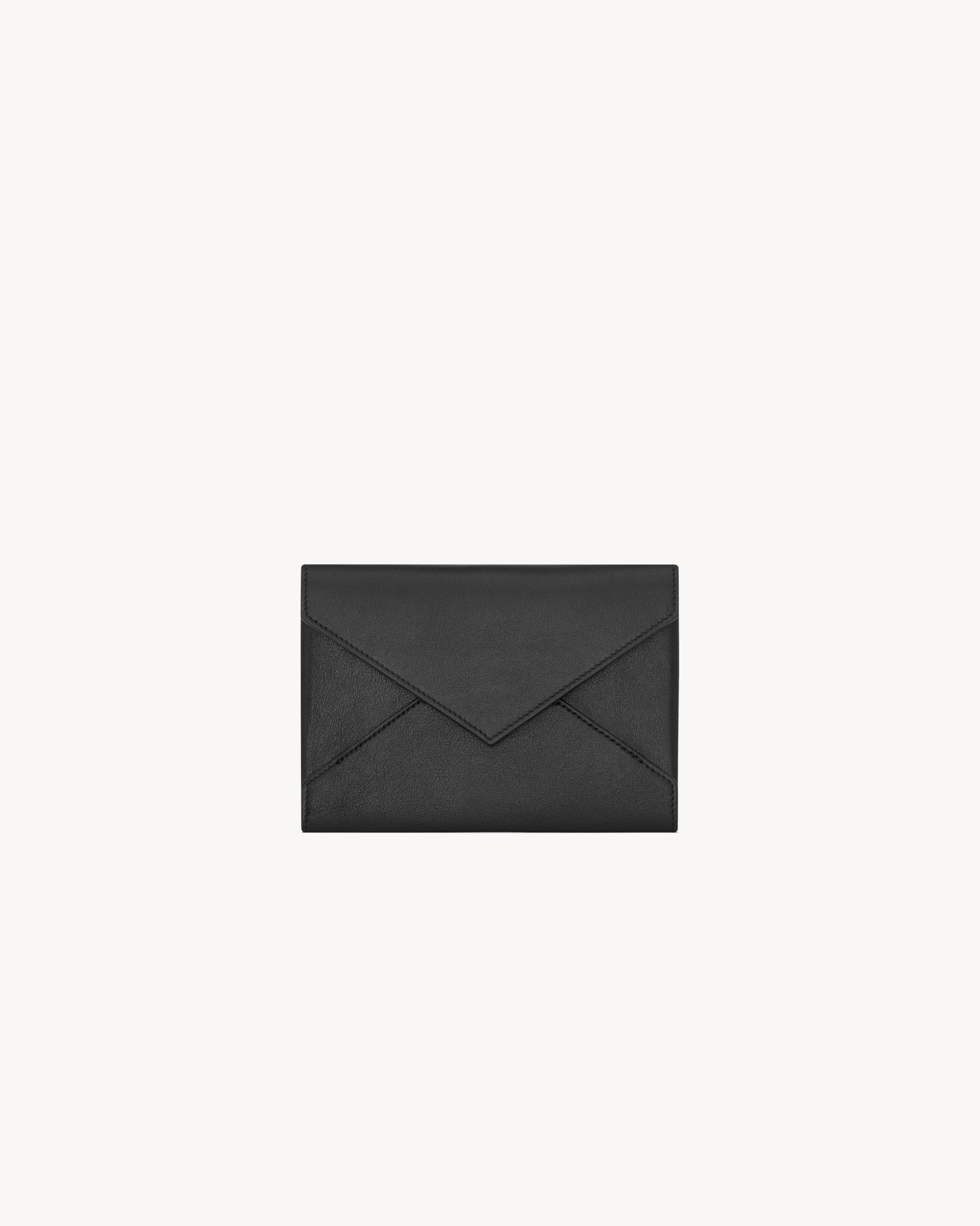 LETTER passport case in leather