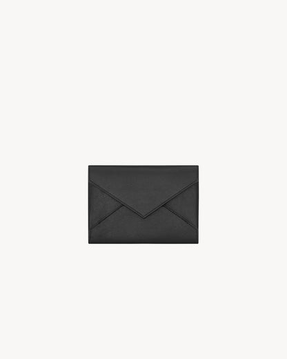 LETTER passport case in leather