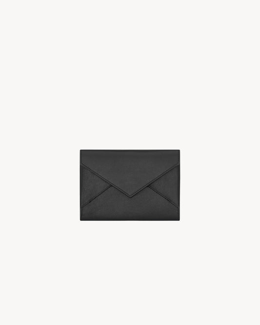 LETTER passport case in leather