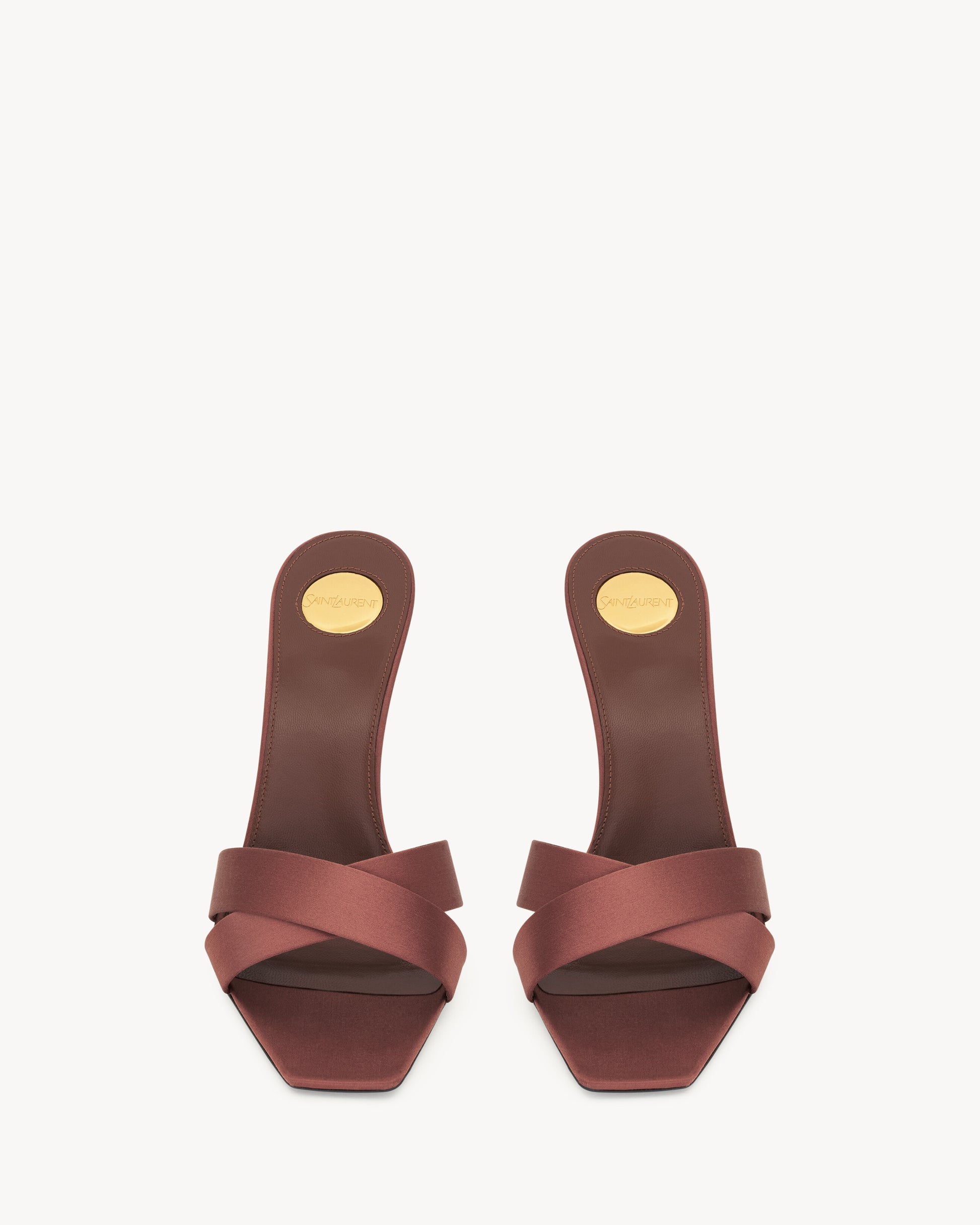 OPYUM mules in satin crepe