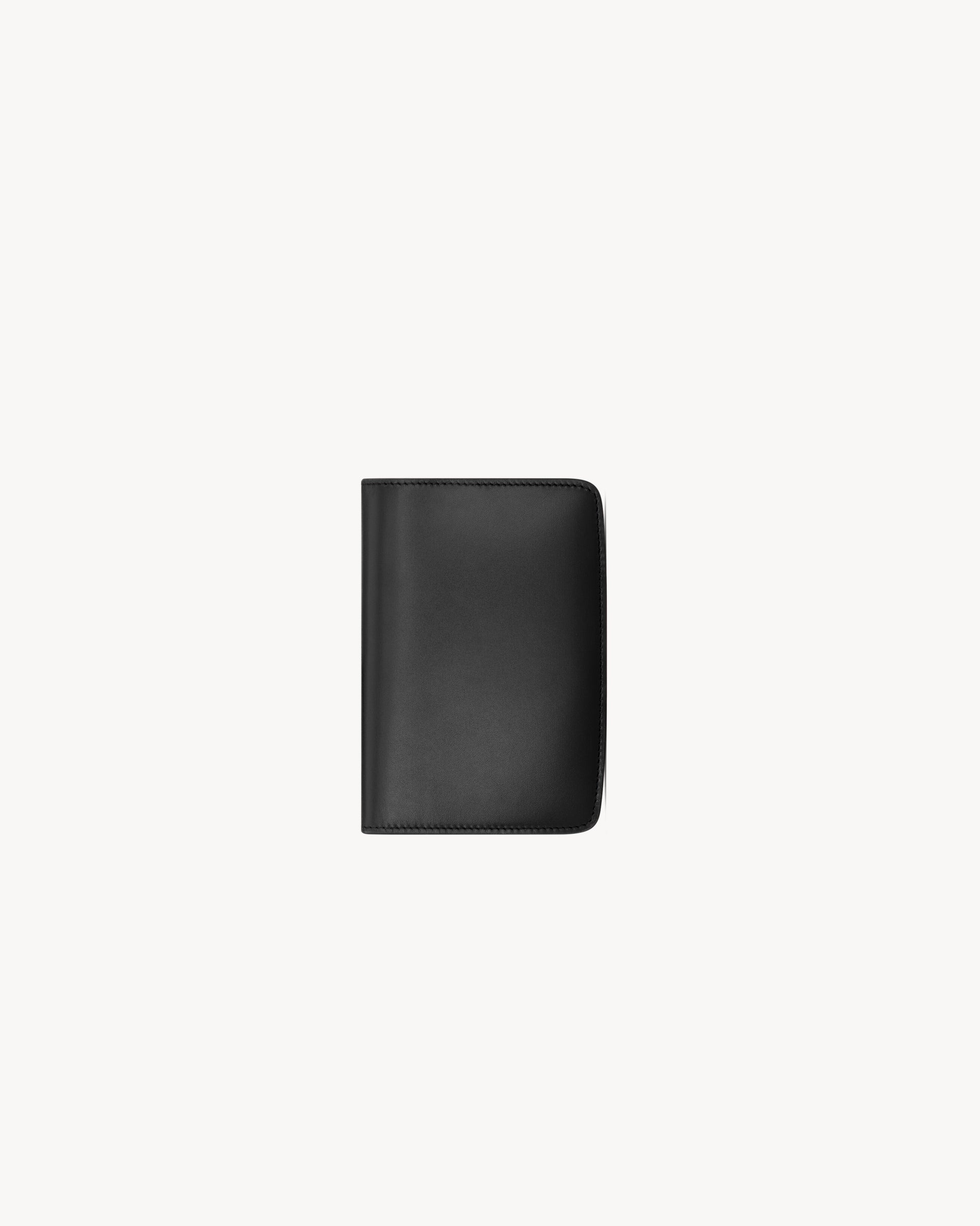 VOLTAIRE passport case in BOX SAINT LAURENT