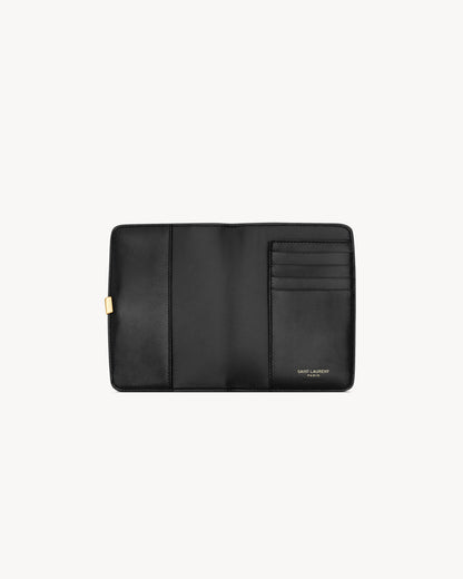 VOLTAIRE passport case in BOX SAINT LAURENT