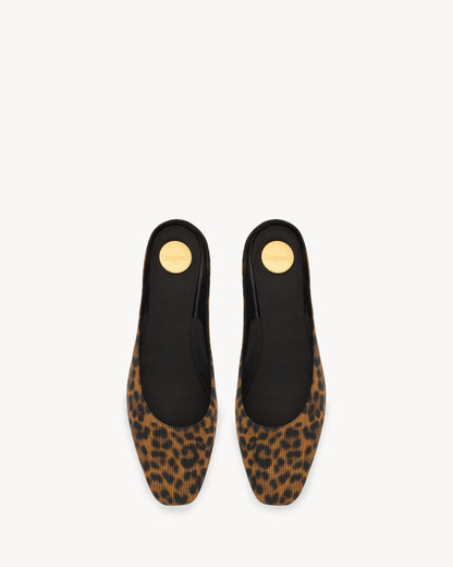LIDO slip-ons in leopard grosgrain