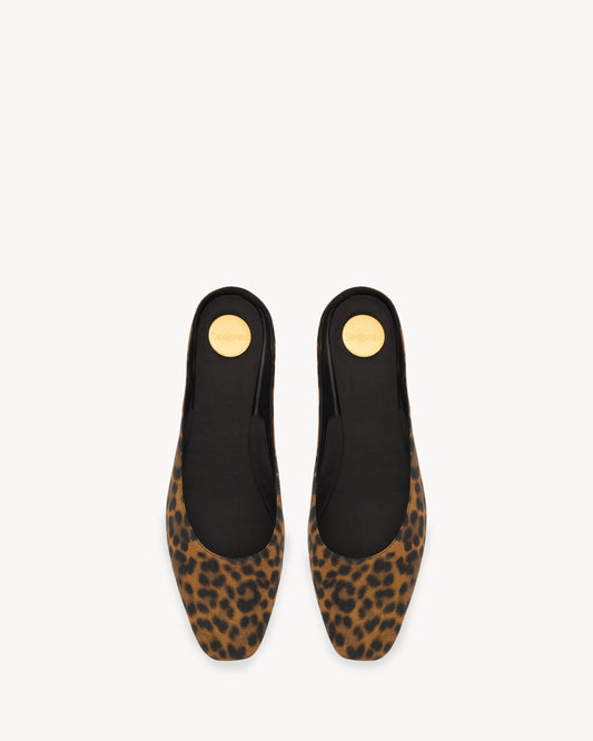 LIDO slip-ons in leopard grosgrain
