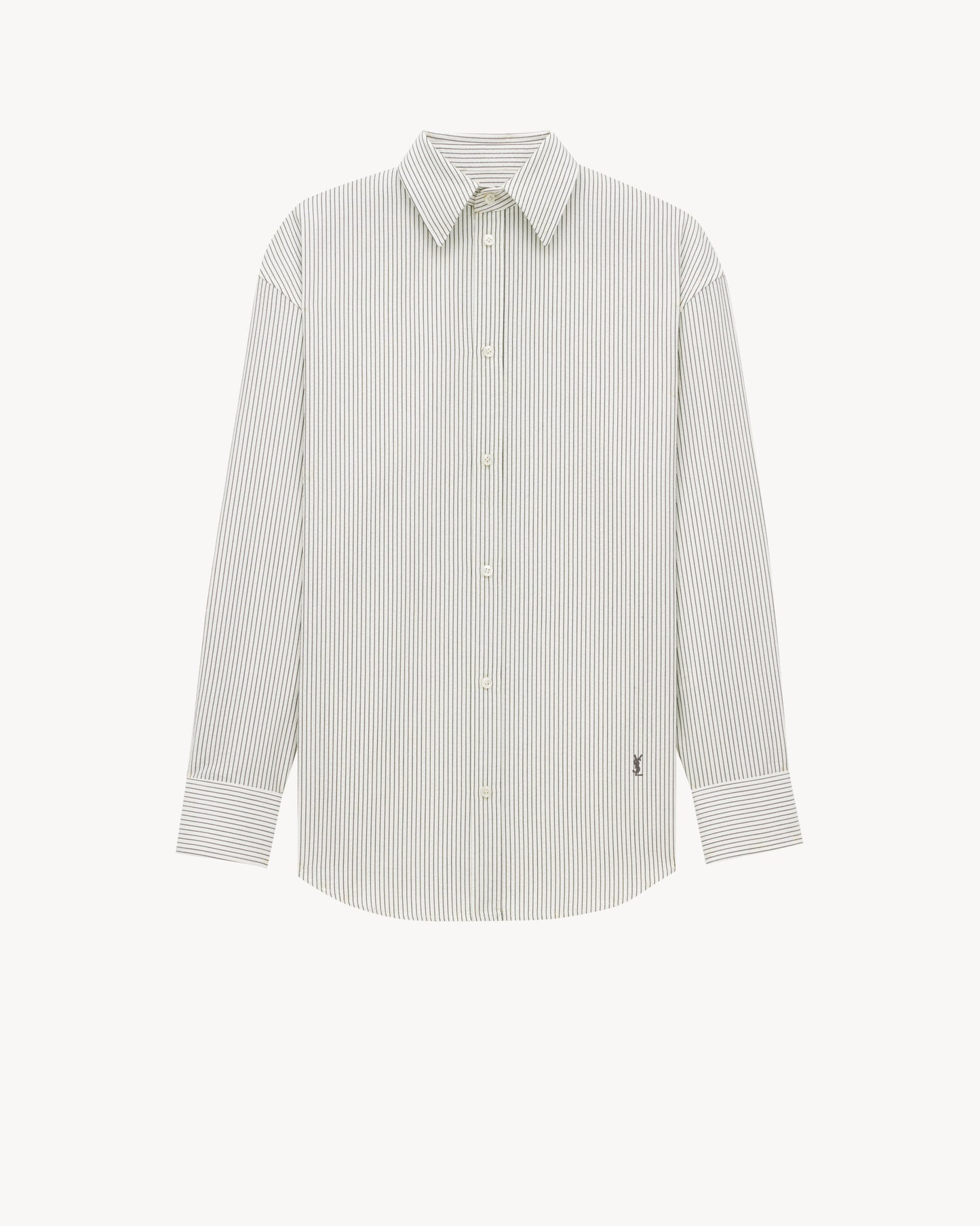 CASSANDRE shirt in striped cotton poplin