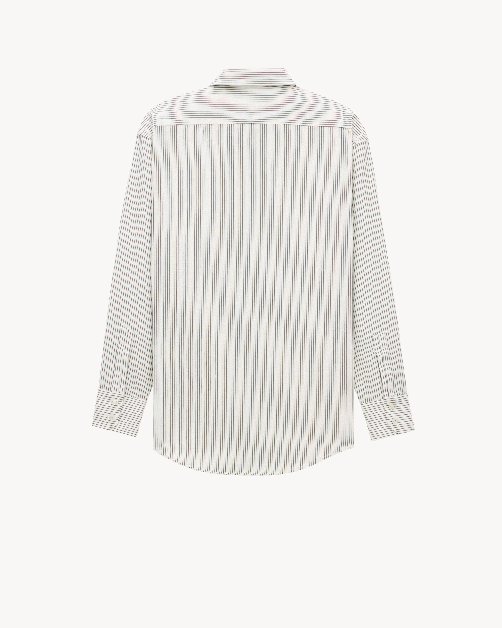 CASSANDRE shirt in striped cotton poplin