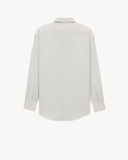 CASSANDRE shirt in striped cotton poplin