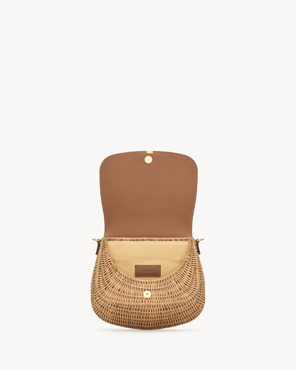 MINI VOLTAIRE top handle bag in osier