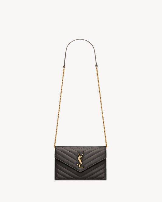 CASSANDRE envelope chain wallet in lambskin