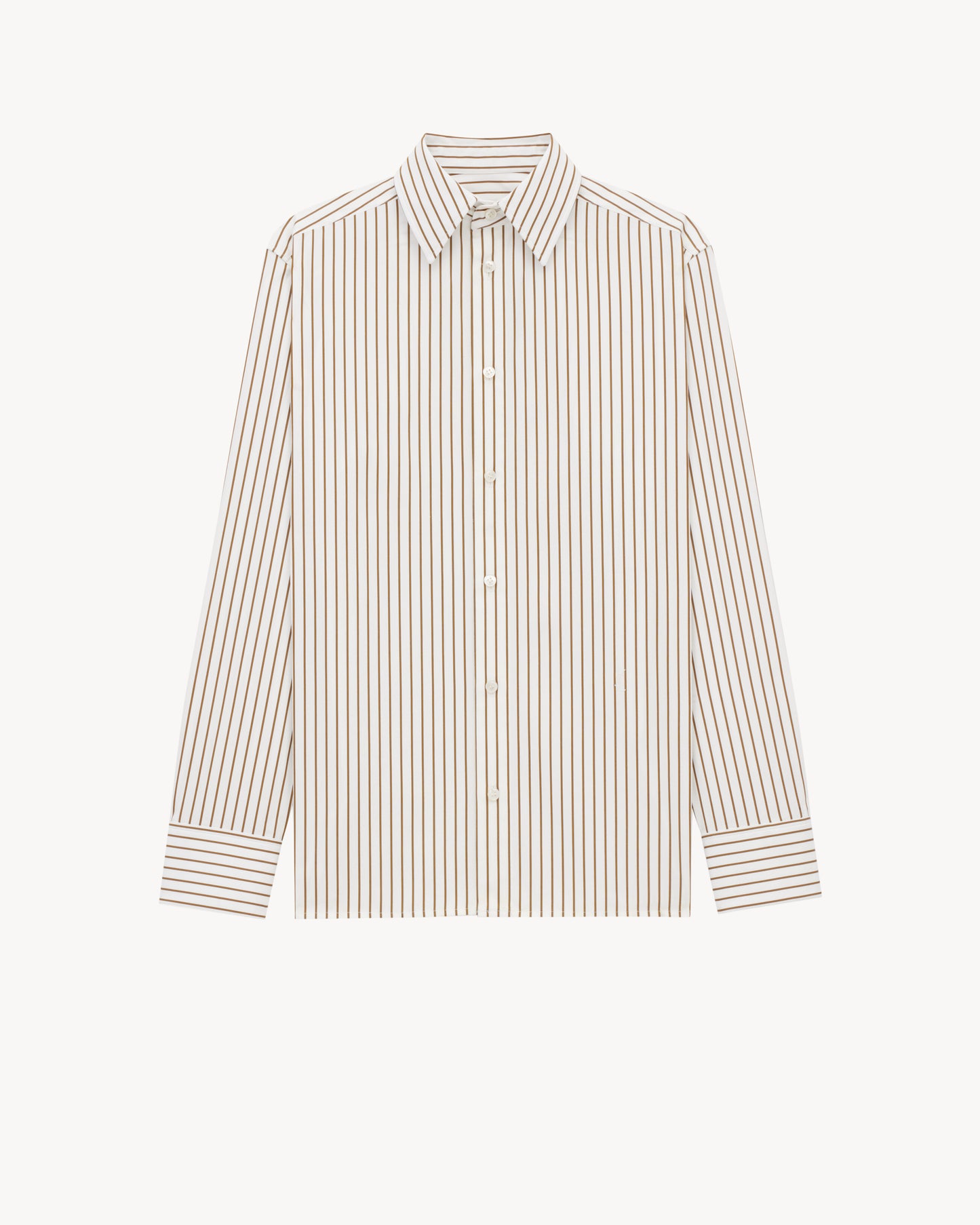 CASSANDRE shirt in striped cotton poplin