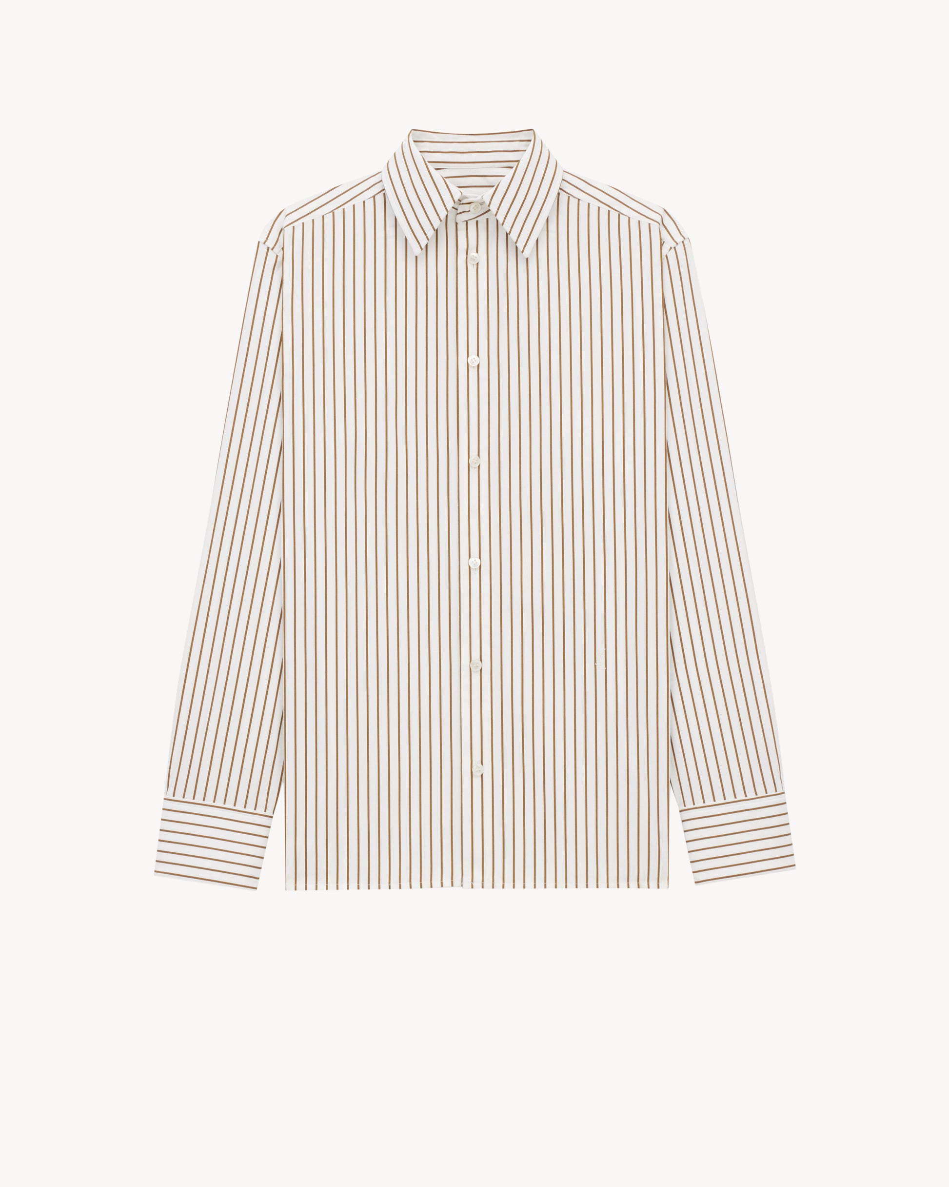 CASSANDRE shirt in striped cotton poplin