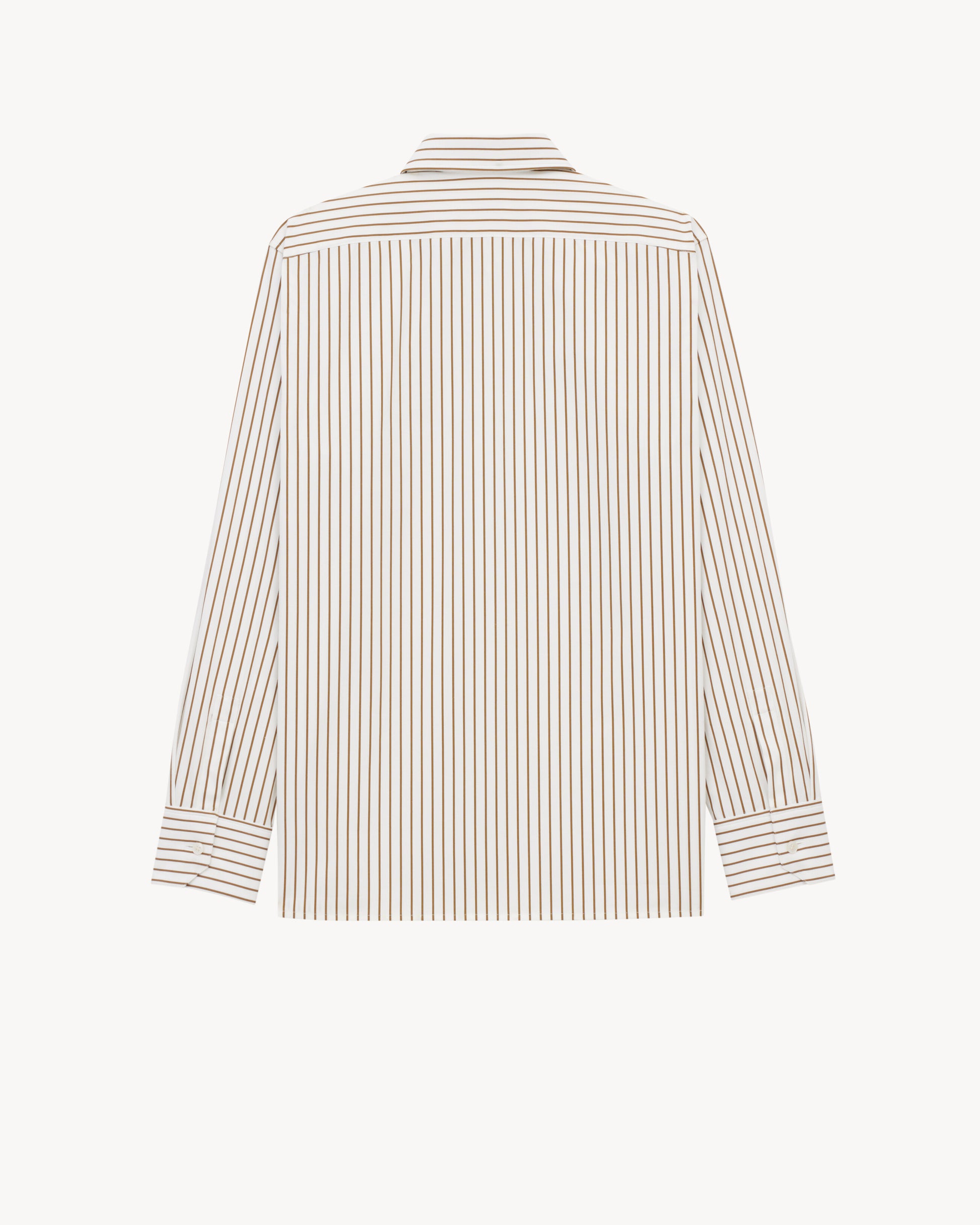 CASSANDRE shirt in striped cotton poplin