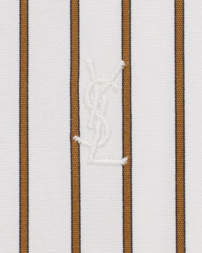 CASSANDRE shirt in striped cotton poplin