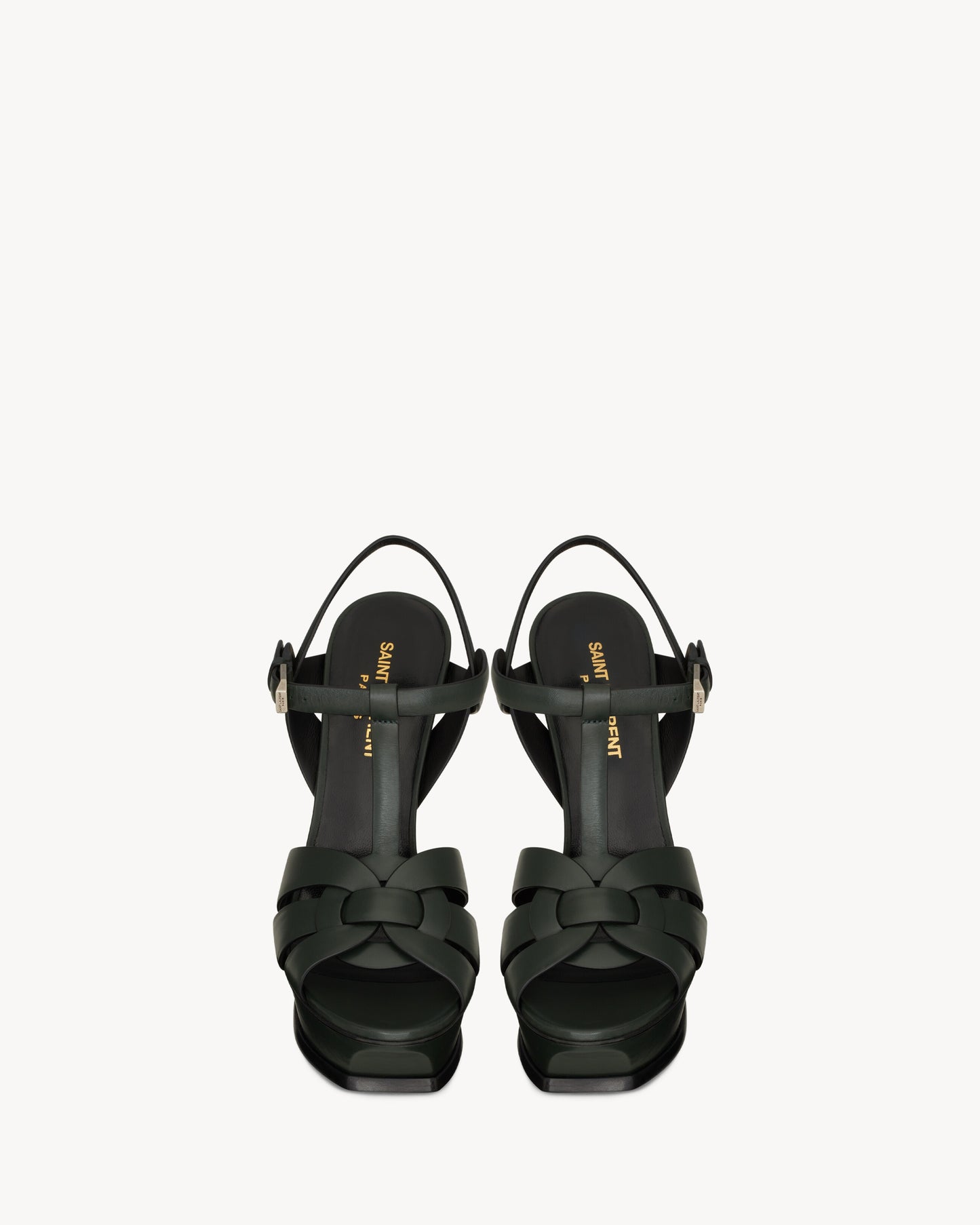 TRIBUTE PLATFORM SANDALS IN SMOOTH LEATHER