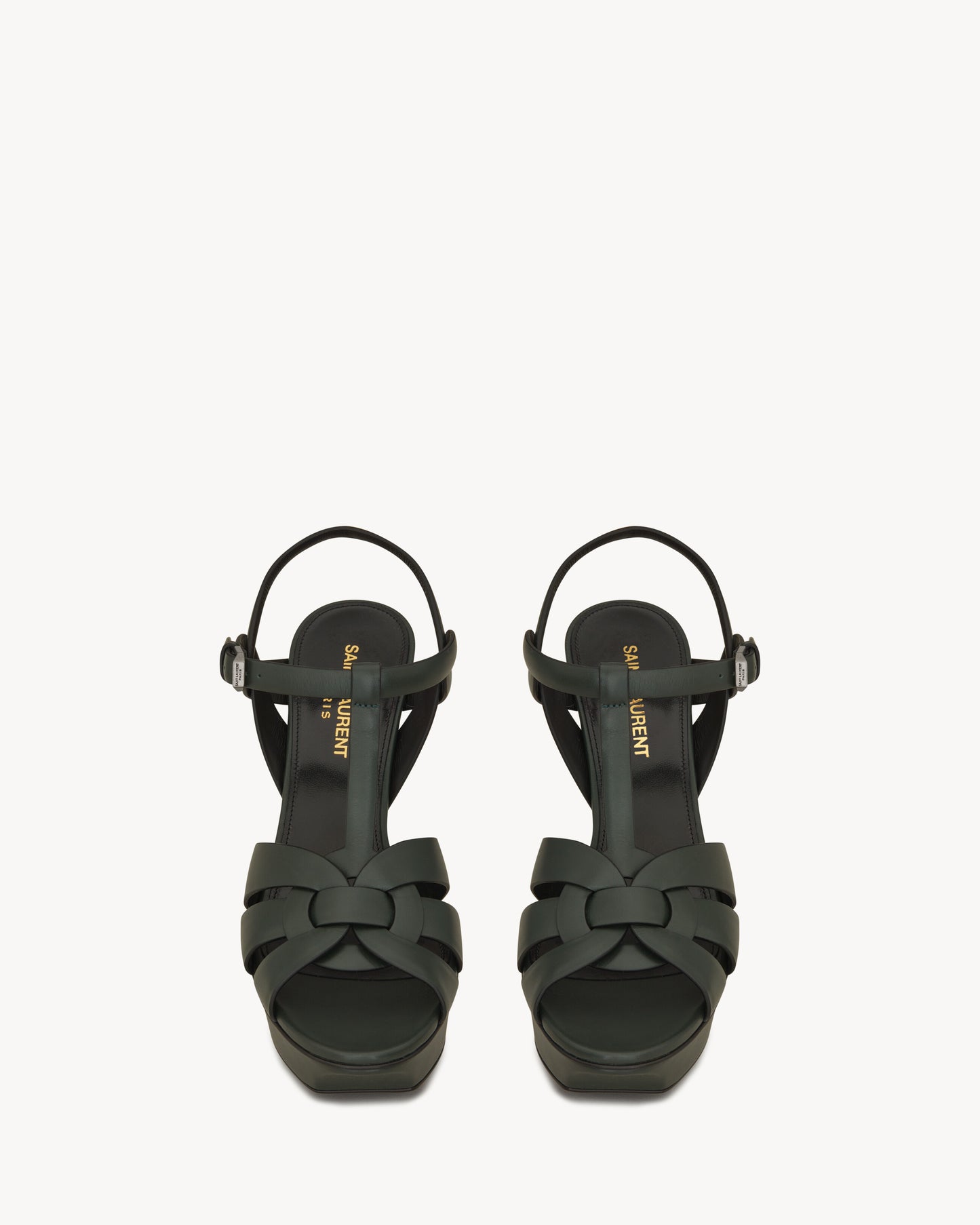 TRIBUTE PLATFORM SANDALS IN SMOOTH LEATHER
