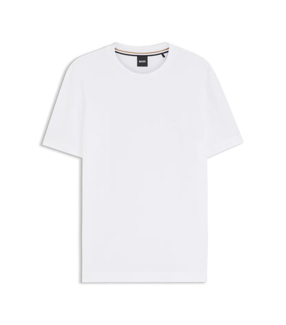 Cotton-jersey T-shirt with logo detail